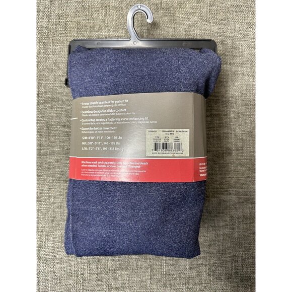 Secret Treasures Womens Leggings Size M/L Control Top Level 3 Blue Shaping Capri - Picture 3 of 4